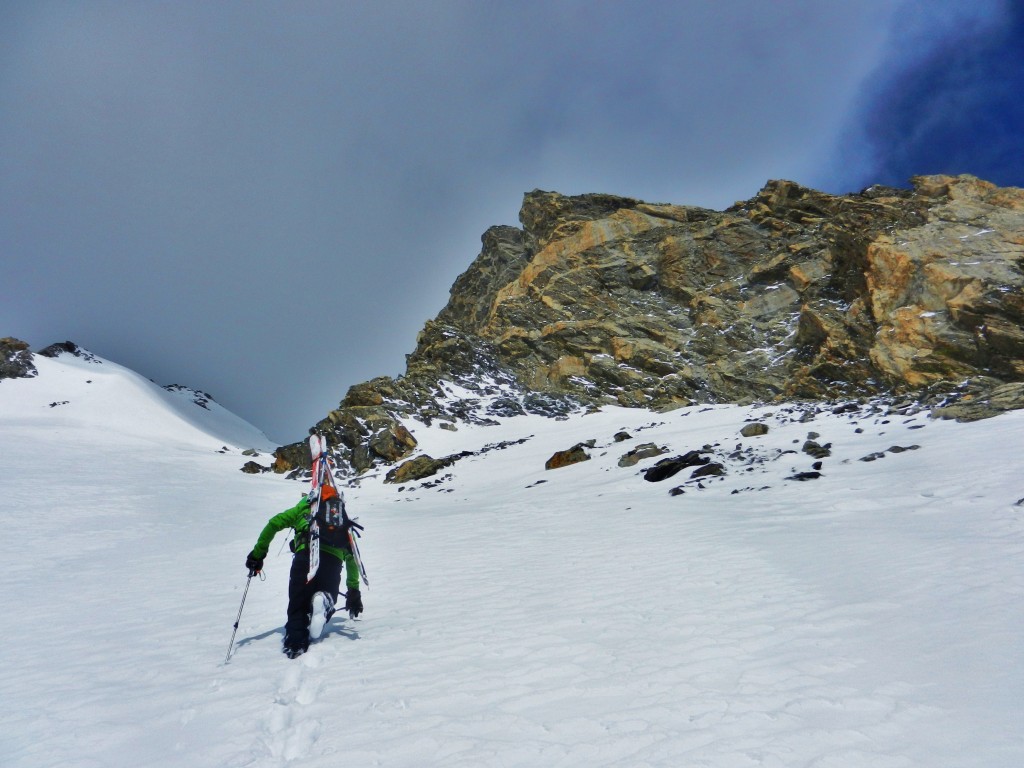Jon climbs near the West Horn