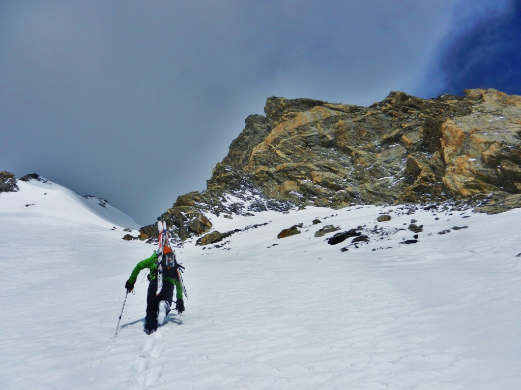 Jon climbs near the West Horn