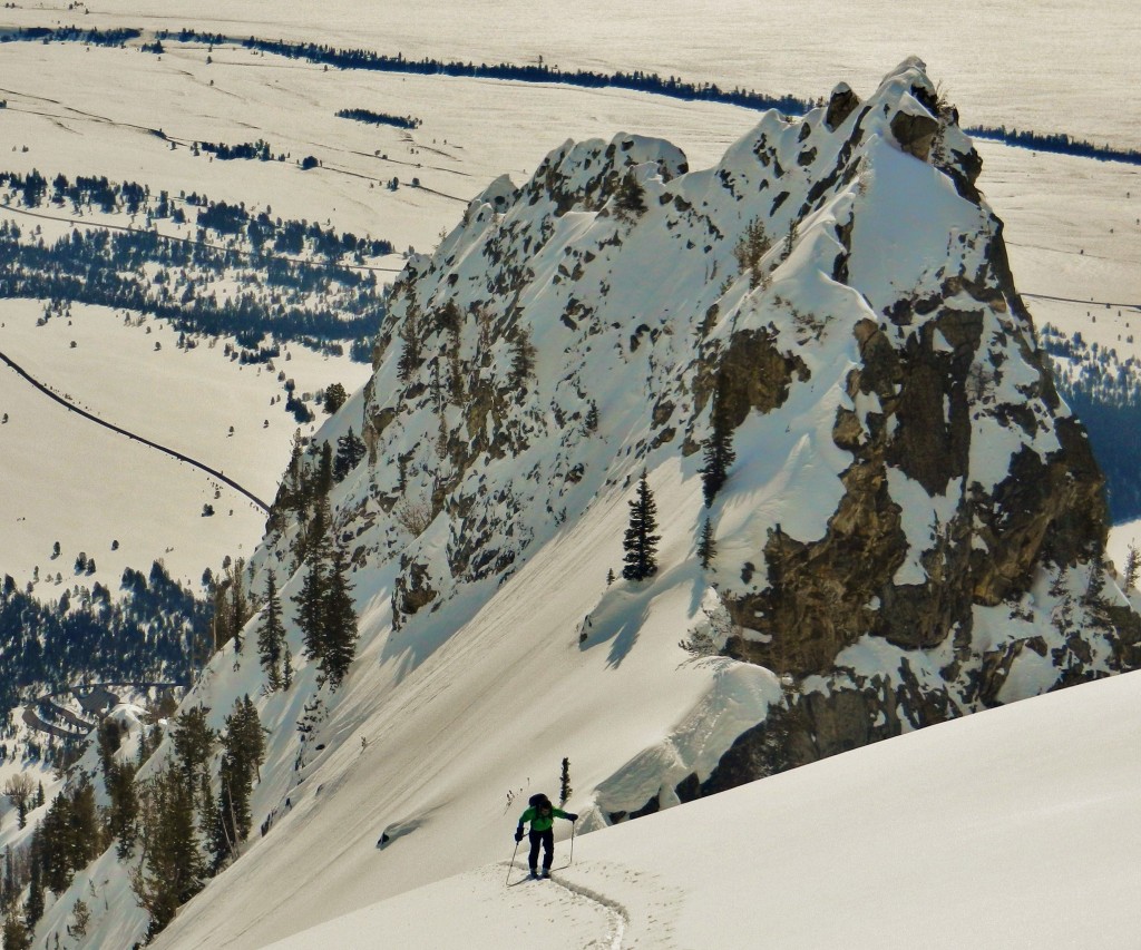 Phil gains the upper ridge on Rockchuck