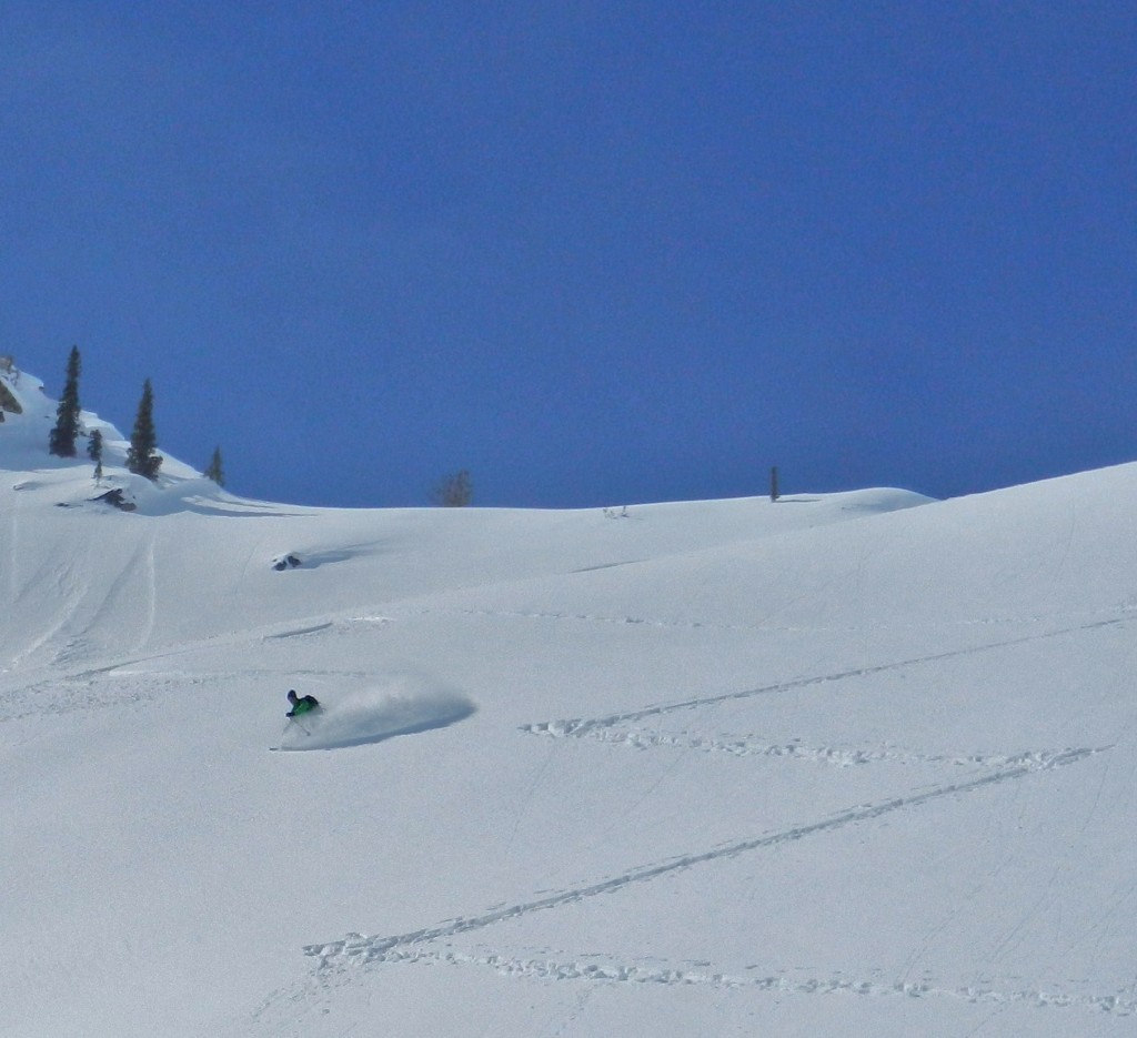 Phil gets some north facing pow