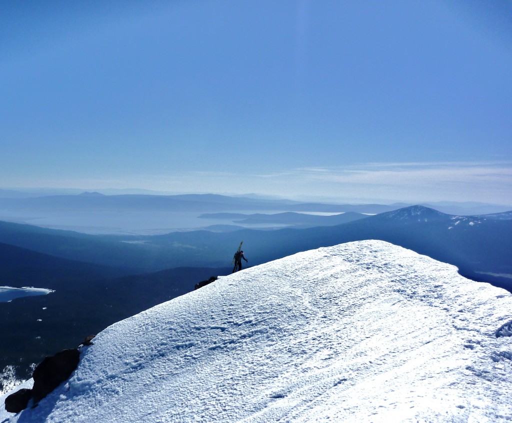 Mike nears the summit